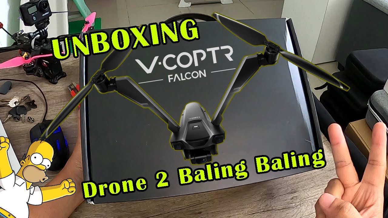 Unboxing Drone Unik V-Coptr Falcon Cgit Einsteins Indonesia 👍