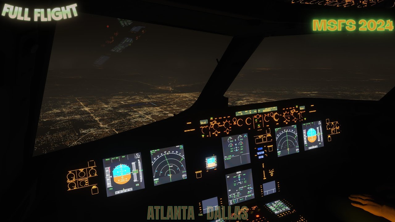 Fly With Me ✈️ Atlanta to Dallas | Full Flight Experience | Microsoft Flight Simulator 2024 PS5