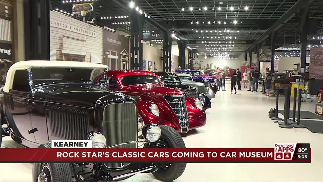 Famous rock star loans Kearney car museum his private collection of automobiles