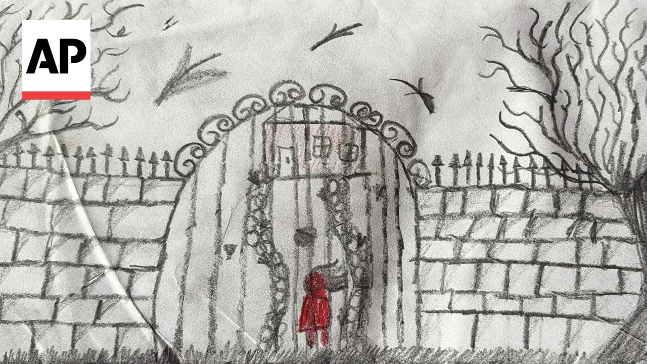 13-year-old girl’s drawings show her view of being held in immigration center