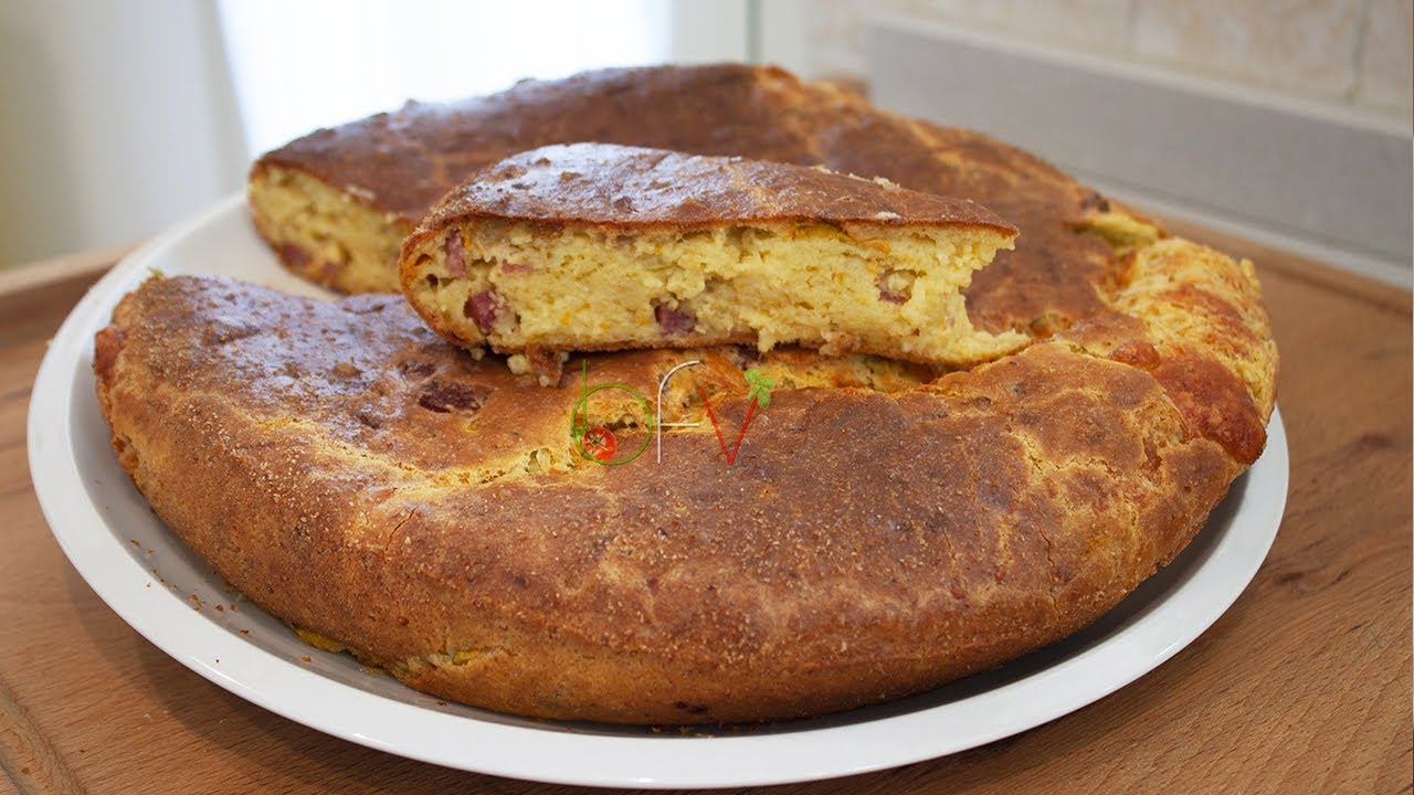TORTA RUSTICA CON CACIOCAVALLO E FIORI DI ZUCCA - Buono Facile Veloce