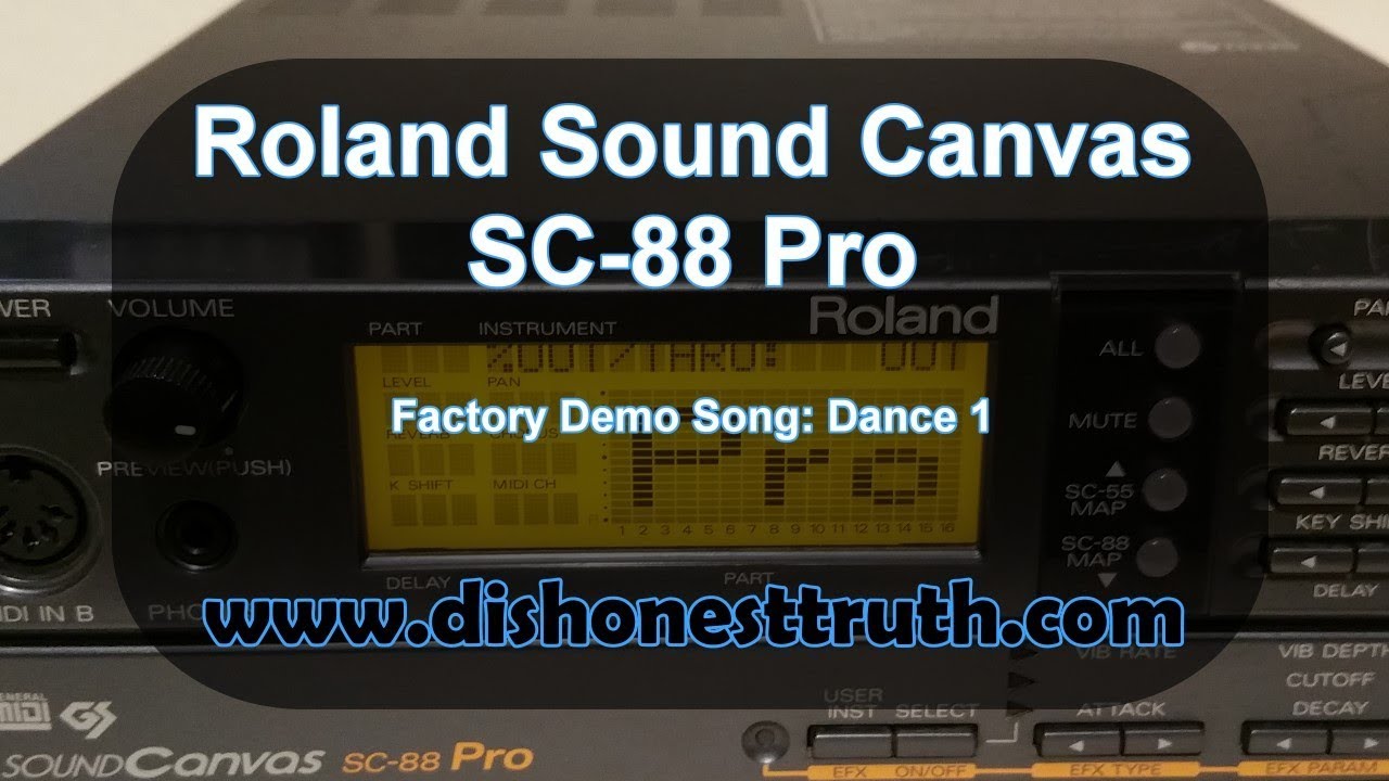 Roland Sound Canvas SC-88 Pro Factory Demo - Dance 1