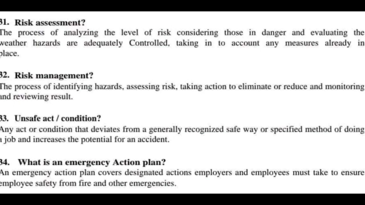 Safety officer interview questions and answers 2 