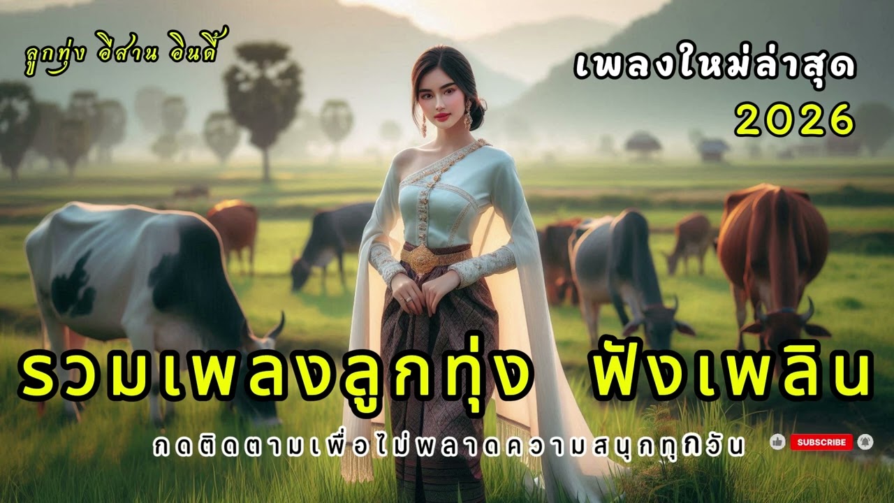 เพลงลูกทุ่งเพราะๆ 2026  คนไกลบ้าน ฟังเพลิน ฟังสบาย ในวันทำงาน เพลงใหม่ล่าสุด เติมกำลังใจ