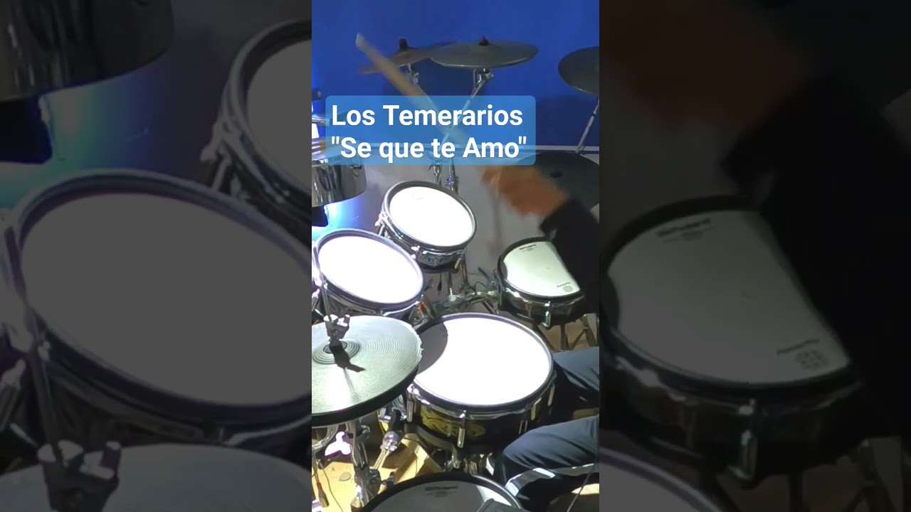 Los Temerarios - Se que te Amo | #cumbiagrupera #rolanddrums #coverbateria #drumcover #td50kv
