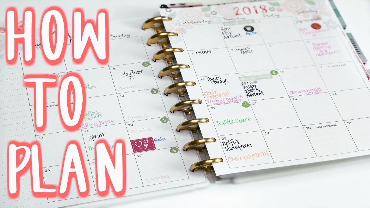 How I Plan : Monthly and Weekly | E.Michelle