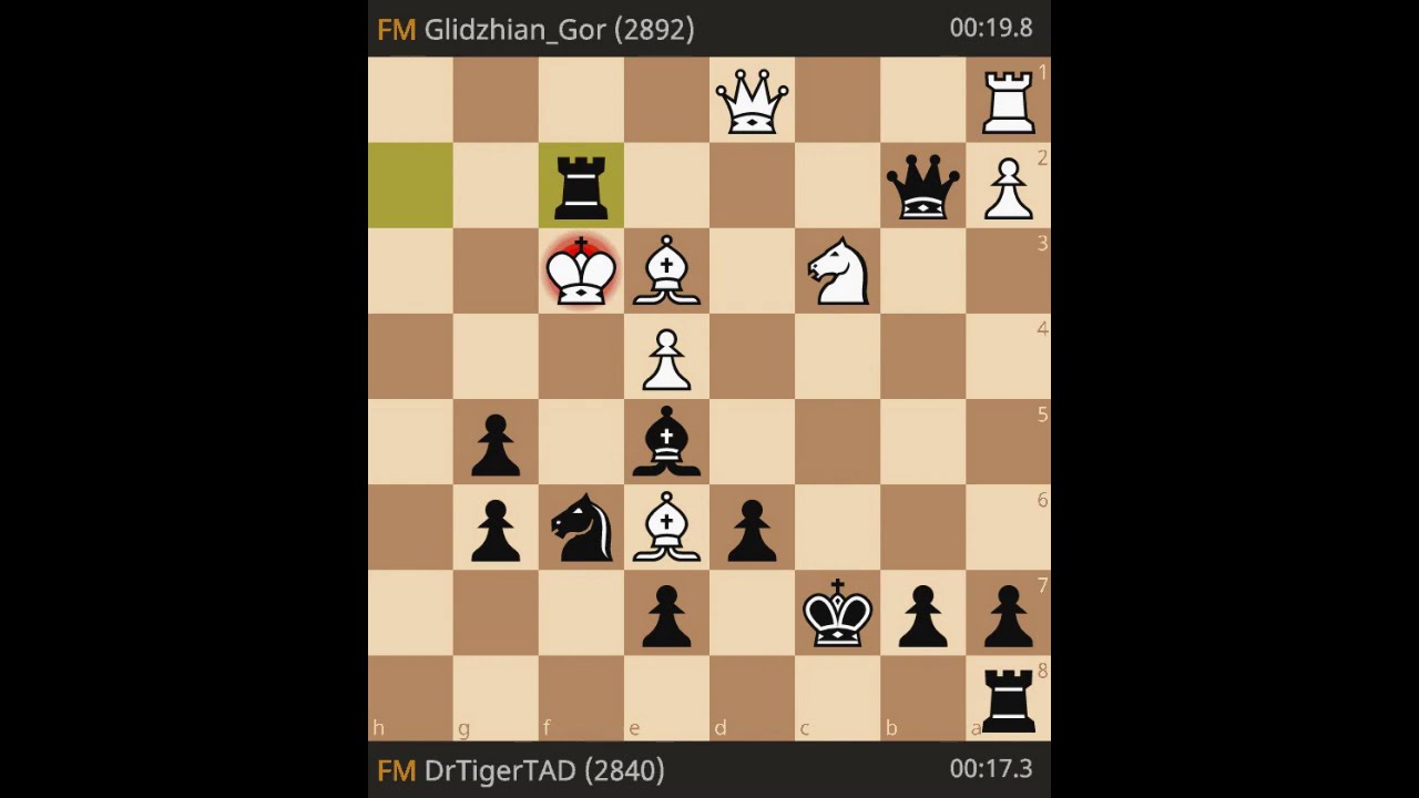 FM Gor Glidzhain (ARM) 0:1 FM Tihomir Dovramadjiev (BUL)
