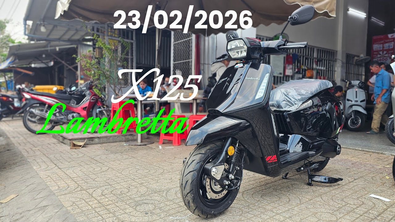 Tiếp tục Nổ Máy LAMBRETTA X125 màu Đen cực đẹp ship Cần Thơ ngày 23/02/26. Khải Phạm #lambretta #125