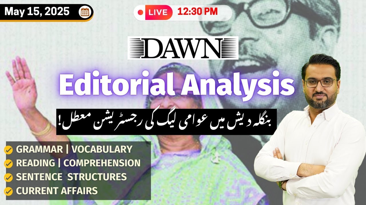 Dawn Editorial Analysis | 15 May | Grammar Vocabulary Sentence Structures | Learn English from News