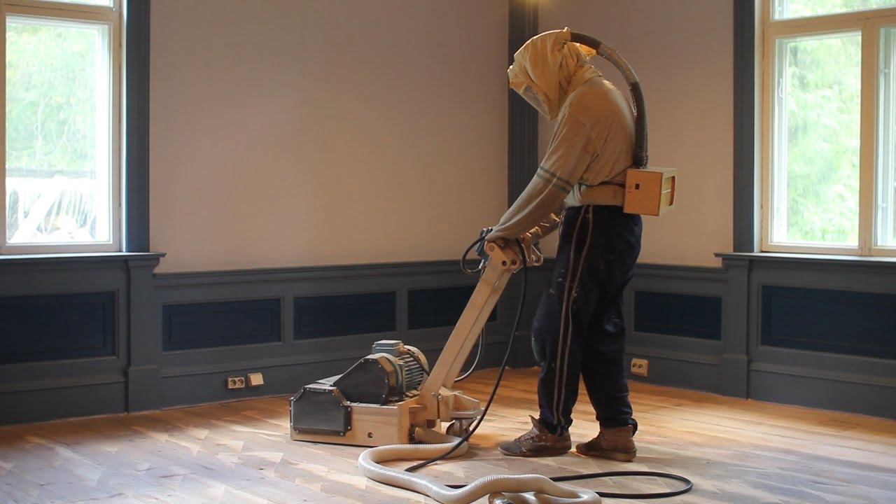 Homemade floor sanding machines