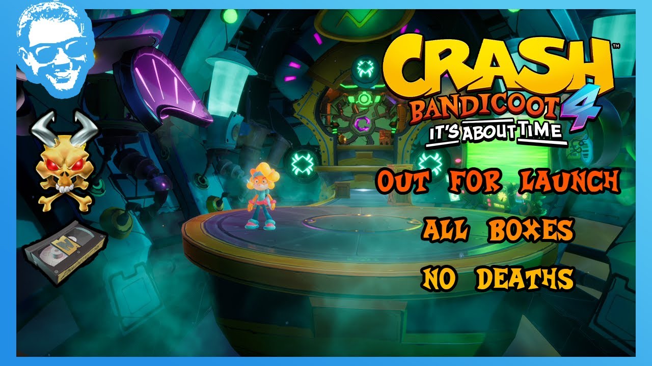 Out For Launch - Full Walkthrough - No Deaths - All Gems - Crash Bandicoot 4 It's About Time [4k]
