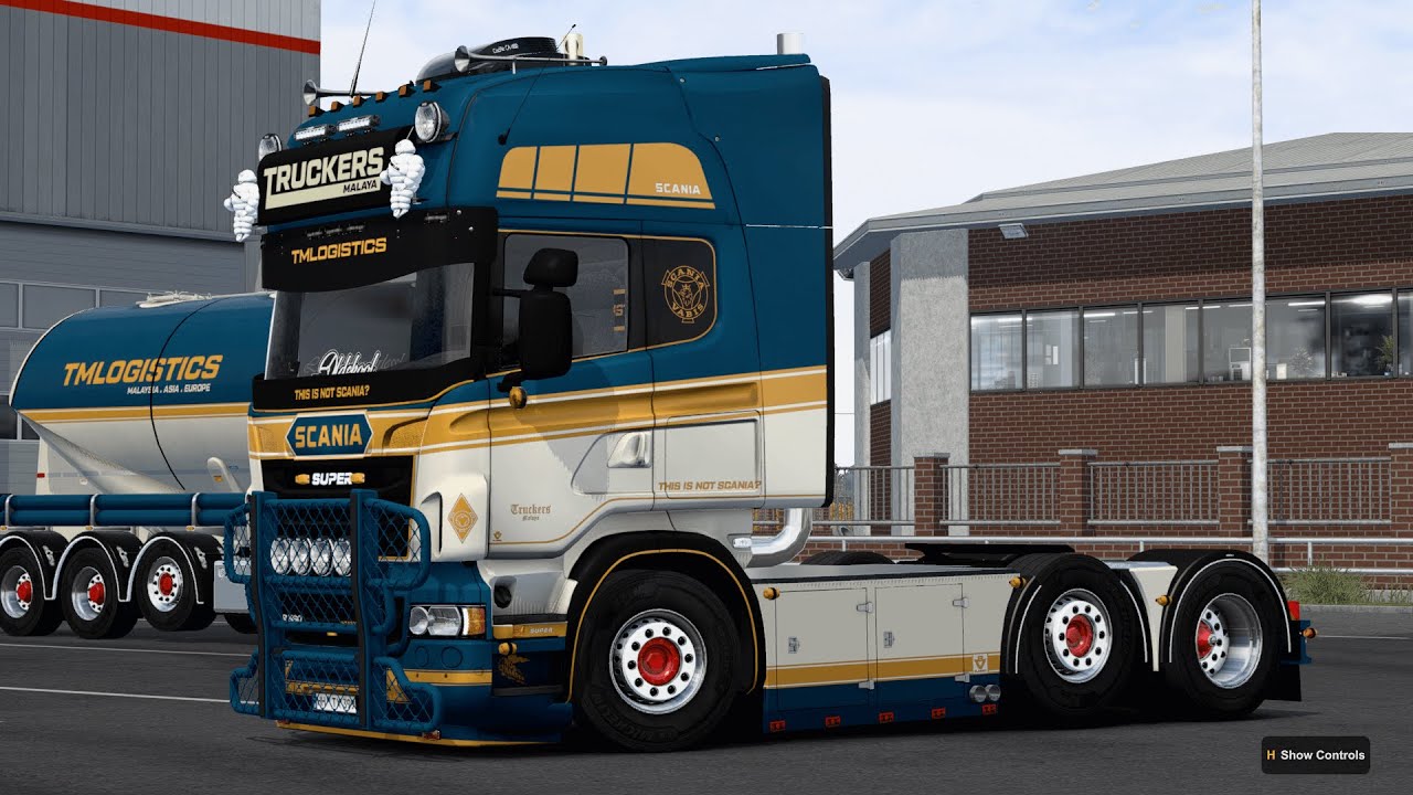 🔴ETS2 1.46 - Driving Scania R (RJL) Topline with matte skin | Prepare for TM Convoy