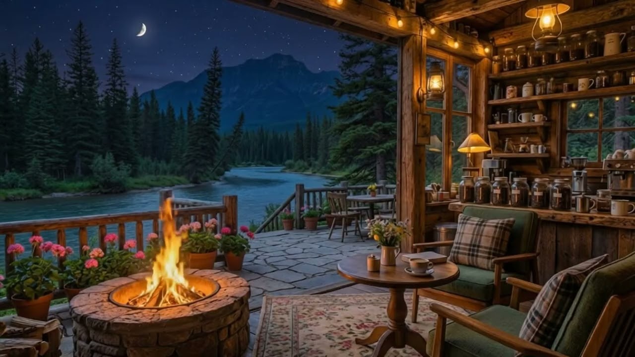 Cozy Cafe With Soothing  Jazz Music | A Great Nights time Relaxing 