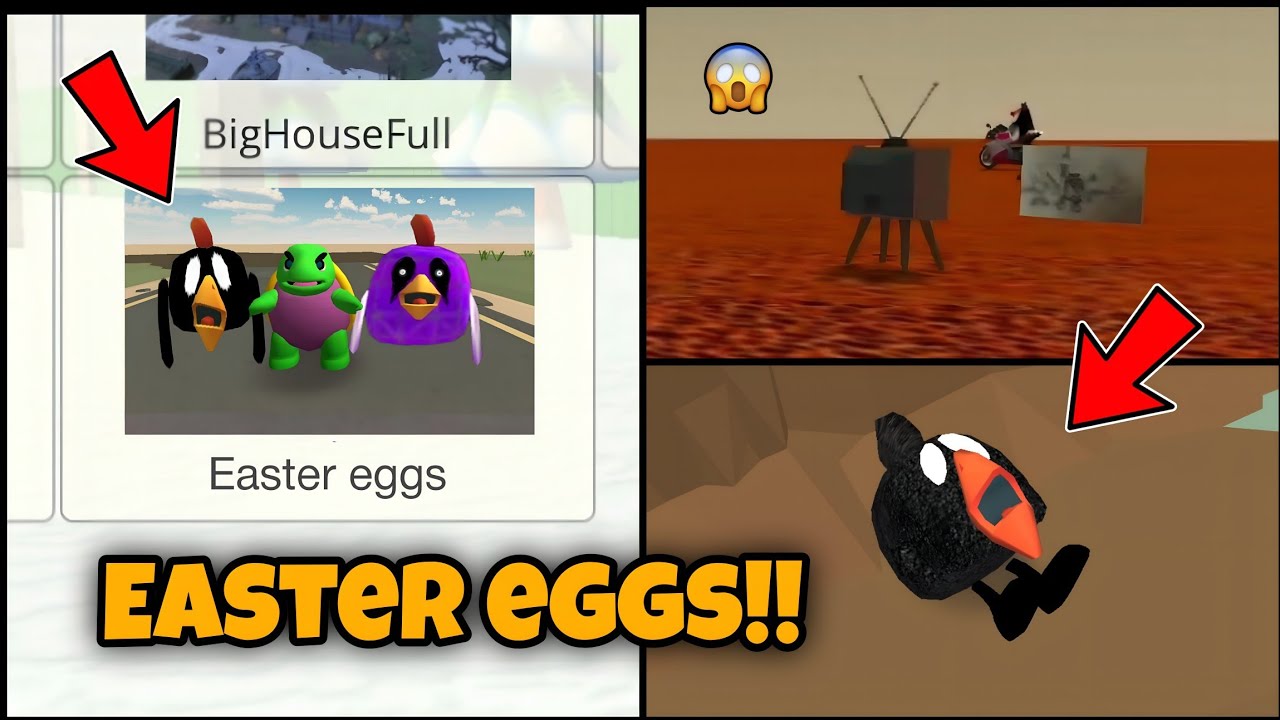 😱 ALL NEW UPDATE EASTER EGGS AND SECRETS IN CHICKEN GUN 4.9.0!!