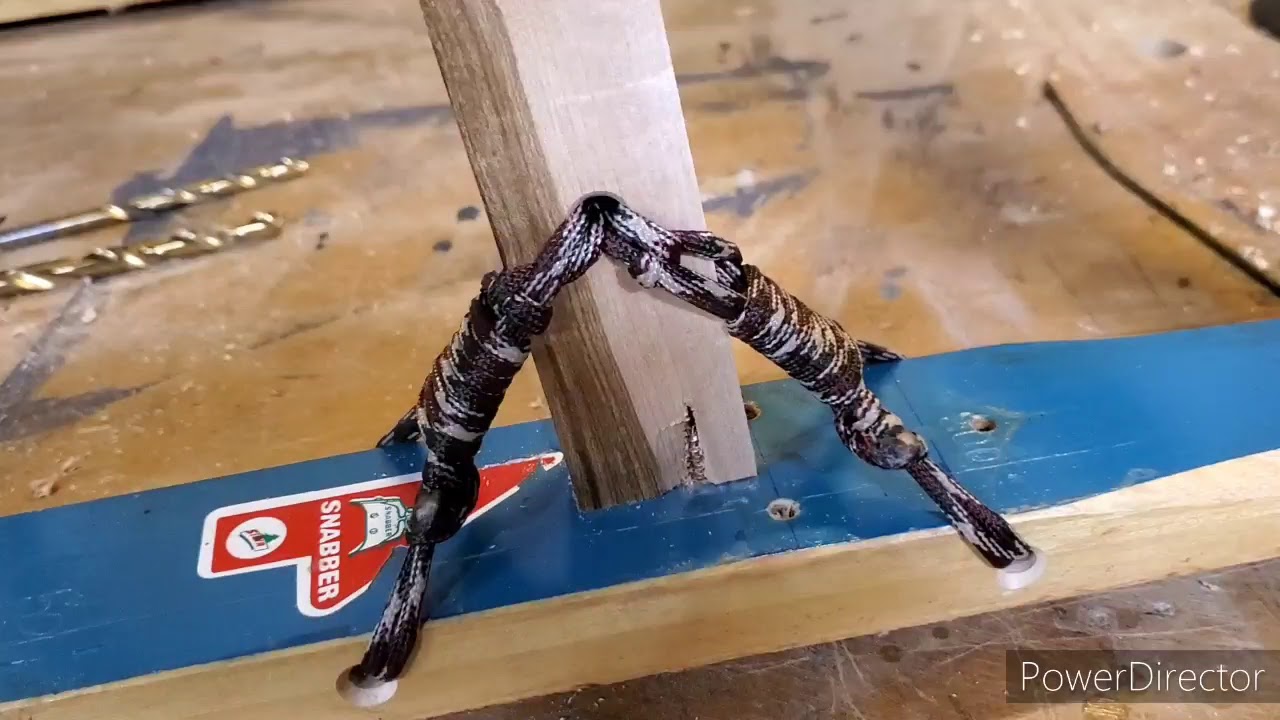 DIY Dogsled from old cross country skis