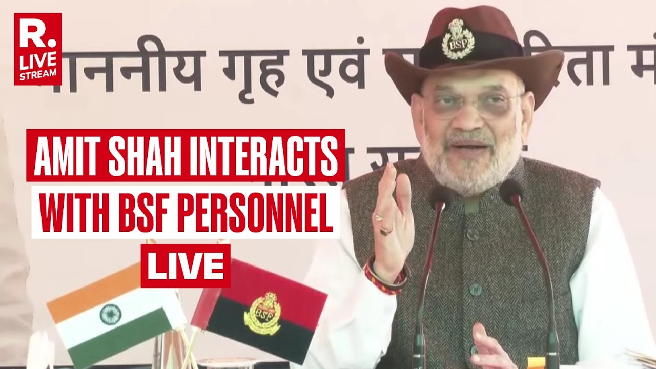 HM Amit Shah Interacts with BSF Personnel at Bobiya BOP in Jammu & Kashmir | India | Near Pak Border
