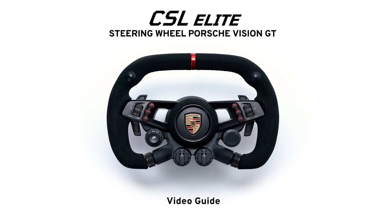 CSL Elite Steering Wheel Porsche Vision GT Video Guide