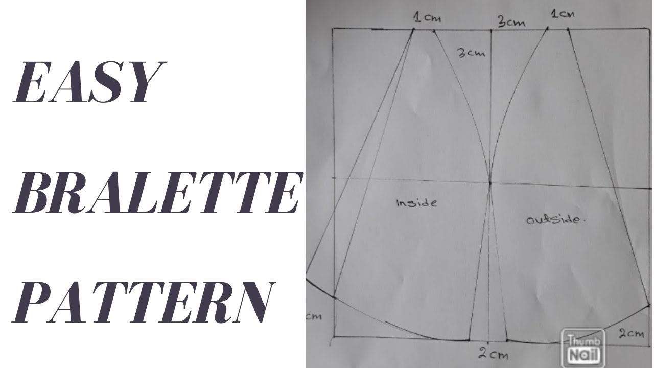 How to make a bra pattern Easy