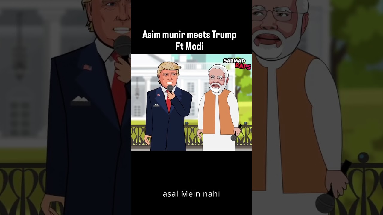 Animated Rap Battle: Asim Munir, Trump & Modi Face Off - Geopolitical #comedy  # @MrBeast  #funny