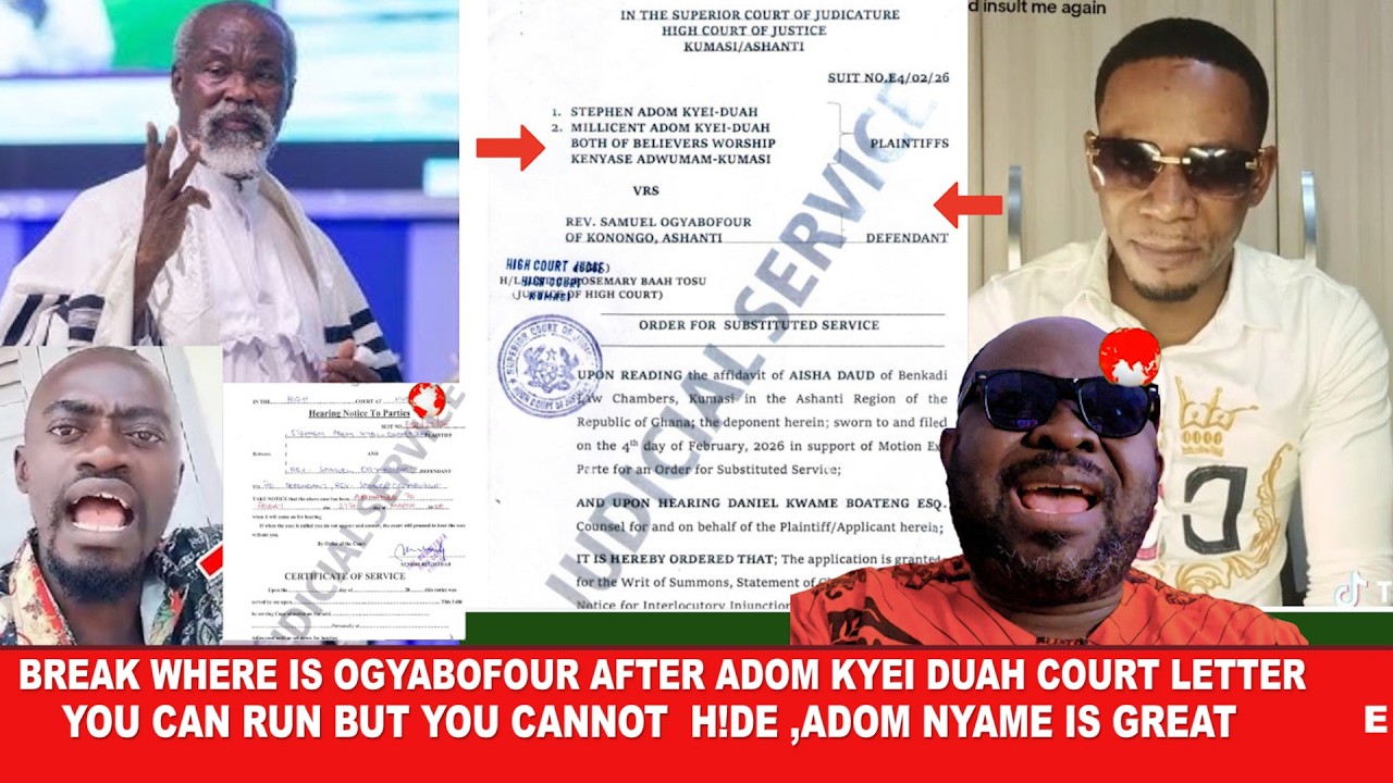 Break Eii Where  is Ogyabobour after Adom Kyei Duah Council gave him Court Letter ,Adom Nyame is gre