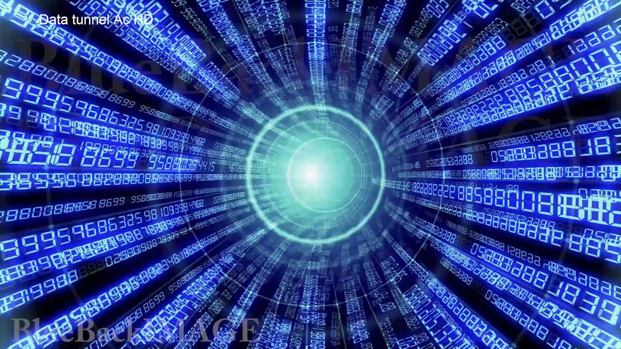 Stock Footage Data Tunnel digital Internet cable information space Data tunnel Ac HD