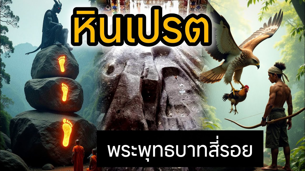 หินเปรต คือรอยพระพุทธบาท ดินแดนศักดิ์สิทธิ์ ที่พระพุทธเจ้าทั้ง 5 พระองค์ จะมาประทับรอยเท้าไว้ที่นี่