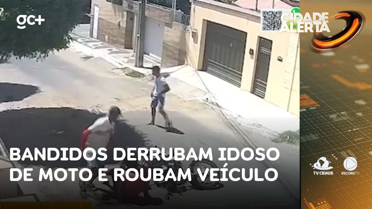 Bandidos derrubam idoso de moto em movimento e roubam veículo | Cidade Alerta CE