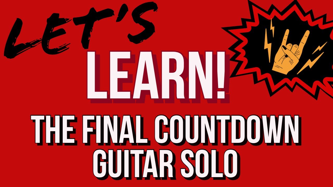 The Final Countdown Guitar Solo Tutorial | Guitar Tutorials | Wesley Hlava