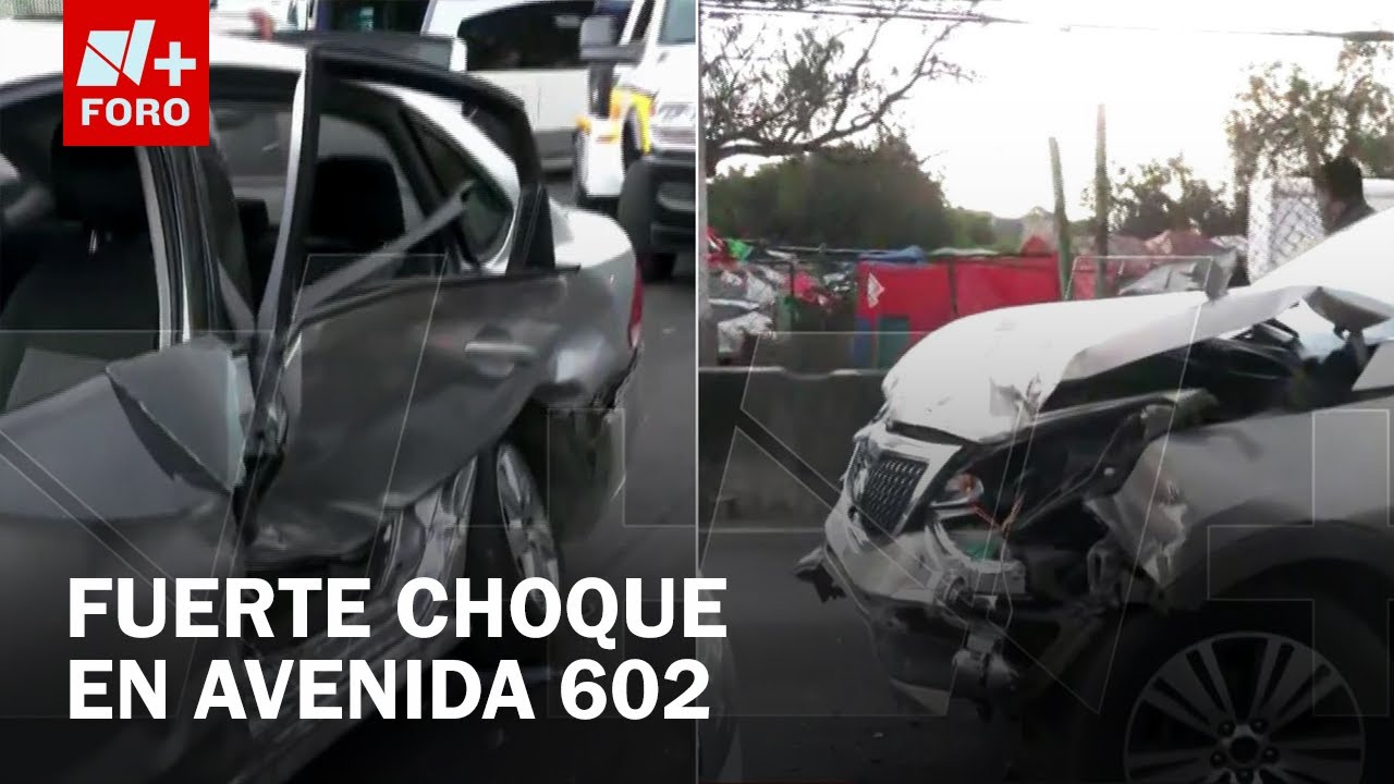 Camioneta y auto compacto colisionan en Avenida 602, Gustavo A. Madero, CDMX - Las Noticias