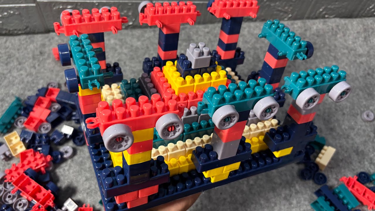 Building Block DIY Defense Tower of Pyramid / Satisfying Block / ASMR Lego 