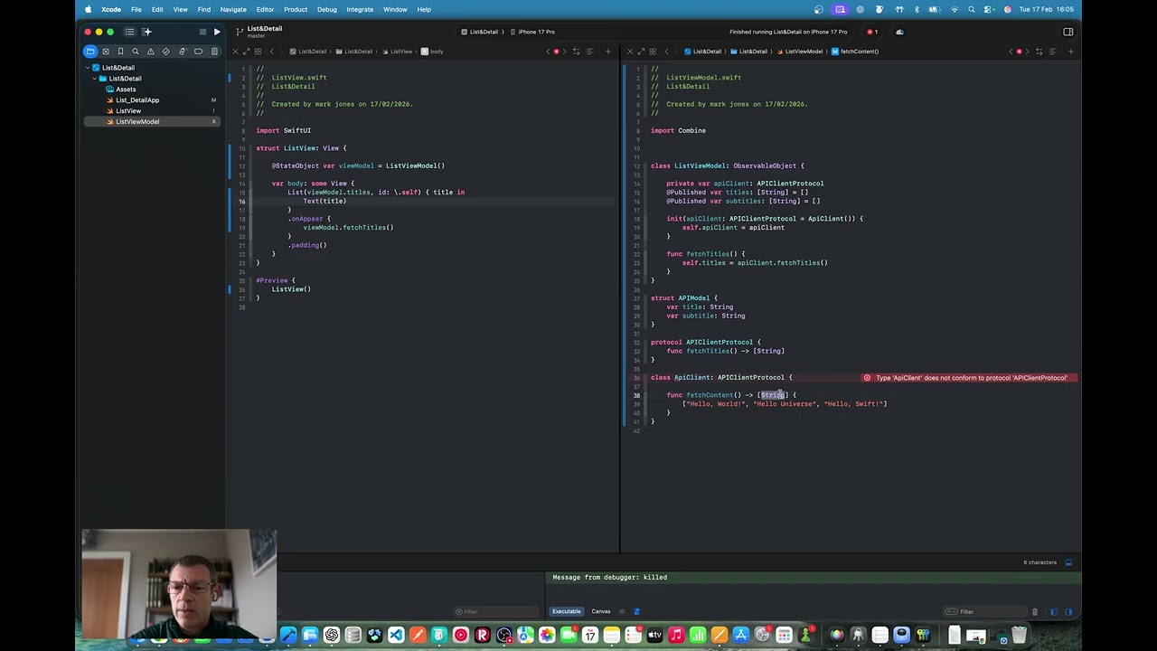 List & Detail Build Video 1
