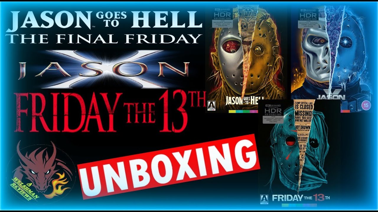Arrow Video Jason Goes To Hell/Jason X/Friday The 13TH 4K Unboxing