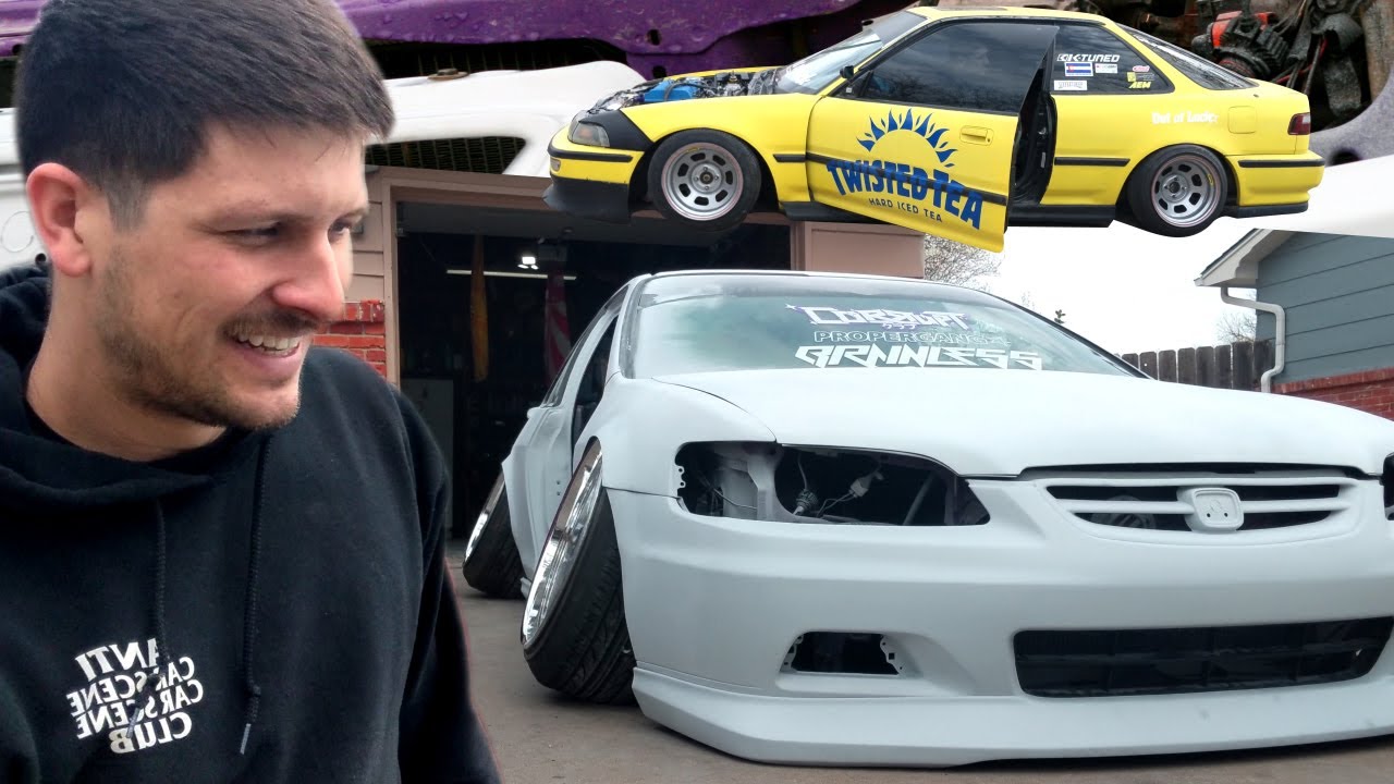 Parker's SLAMMED 6th gen Accord + Twisted Tea Integra (ft. @8k__daily__)
