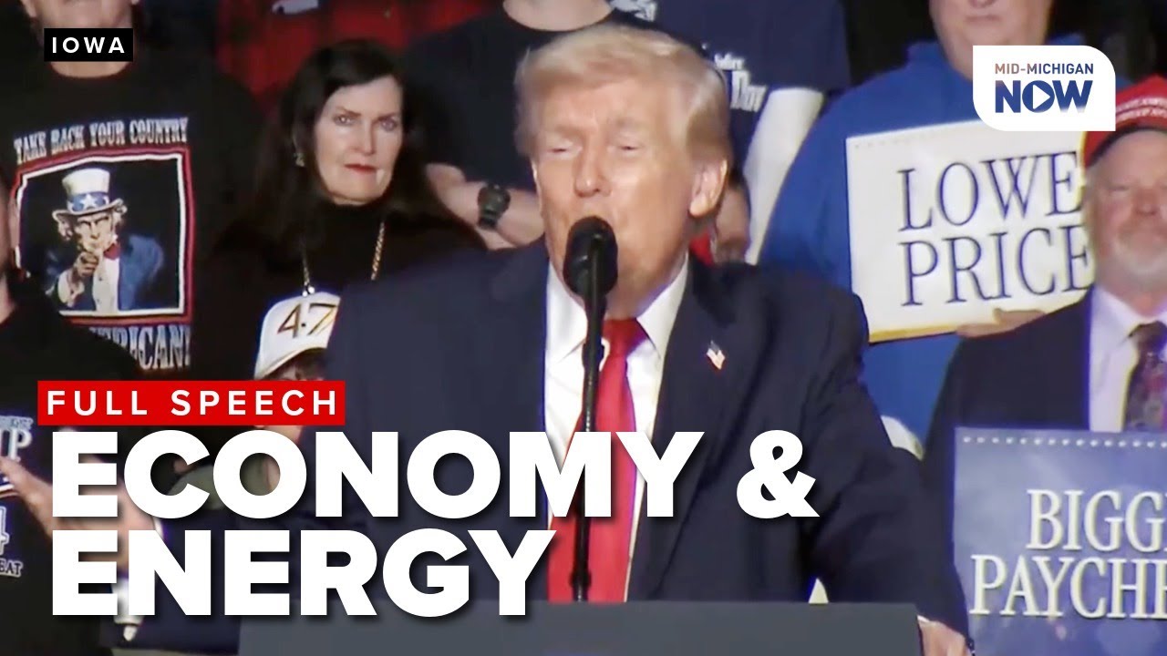 FULL PRESSER: Trump on latest economy, energy, crime crackdown speech in Iowa