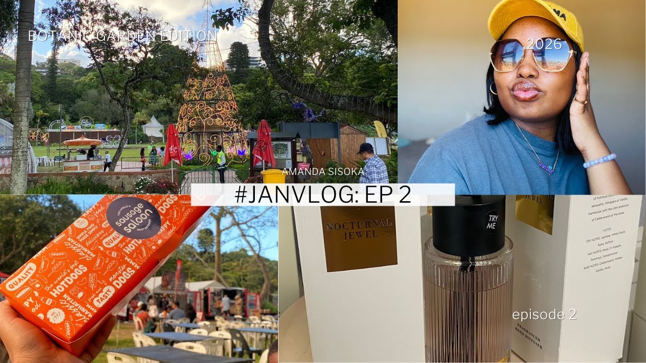 Weekly Mini Vlog: Botanical Garden | Trail of Lights | January Vlog | South African Youtuber