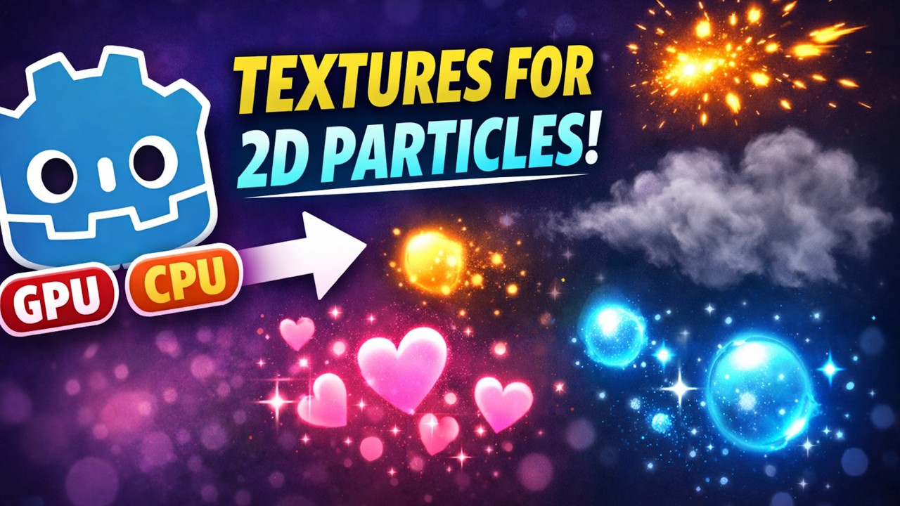 Godot - How to Add Texture to 2D Particles Fast Tutorial