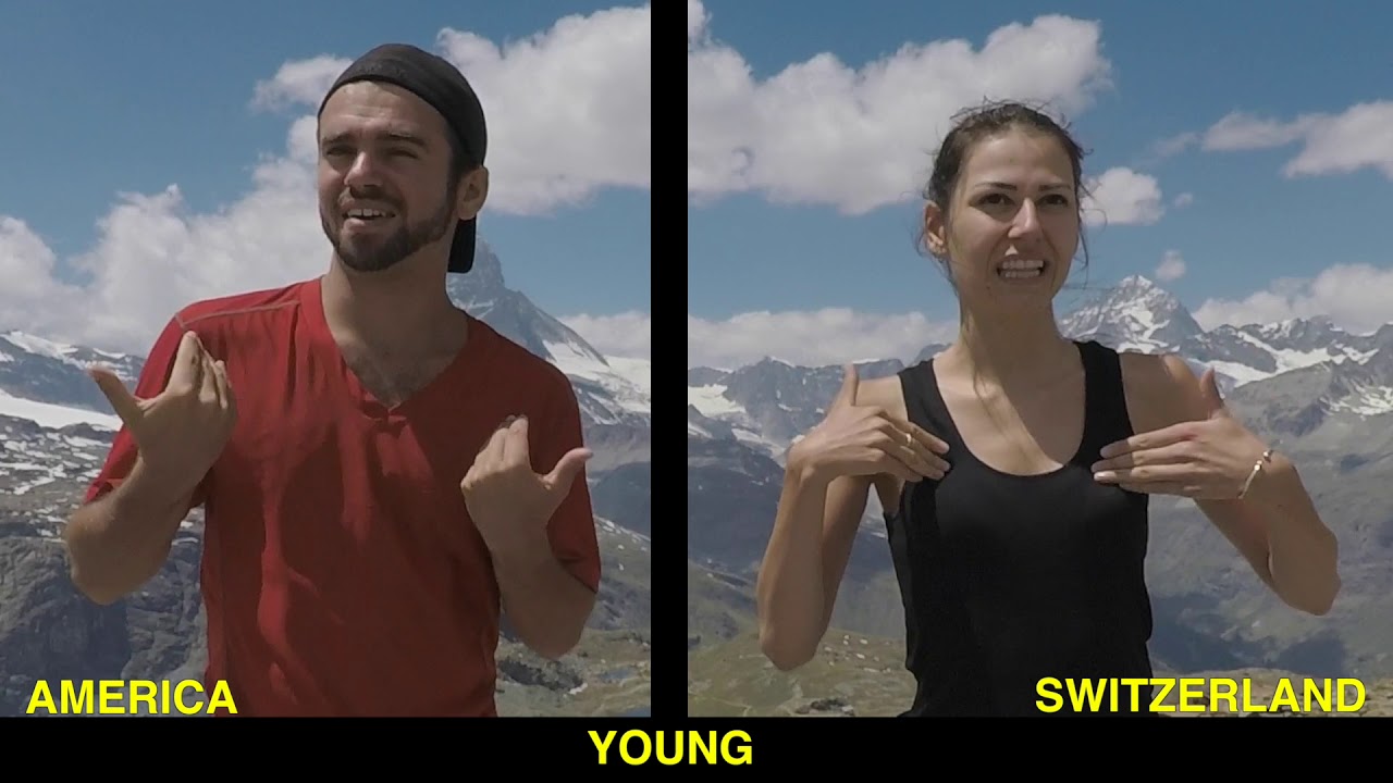 American Sign Language (ASL) V.S. Swiss-German Sign Language (Switzerland)