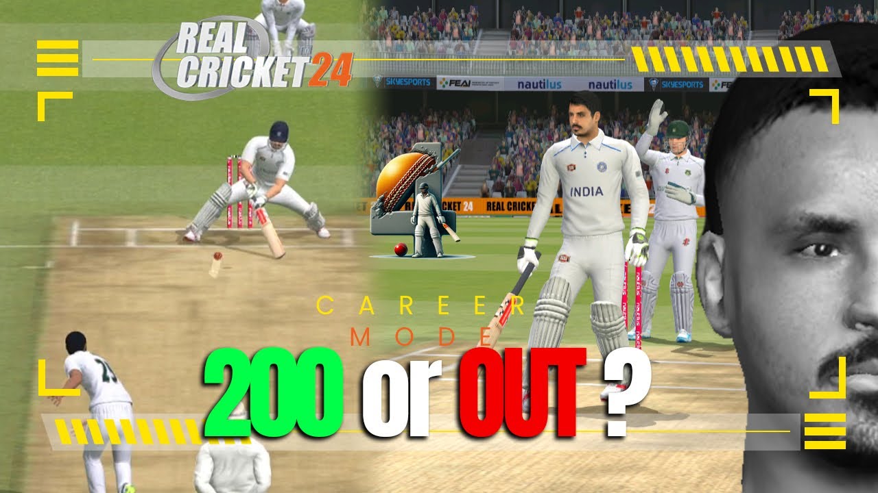 Out or 200 Double Century in Debut Test in SA : 1st Test Day 3 India vs South Africa Real Cricket 24