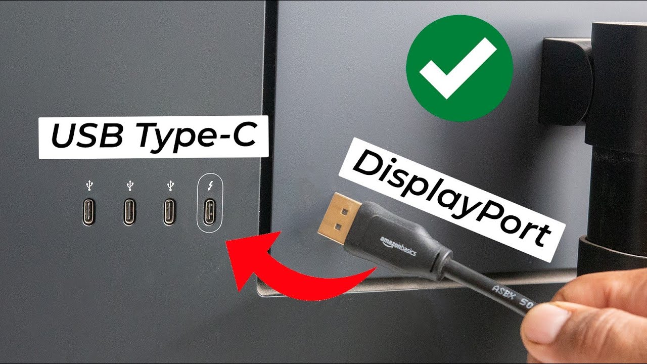 Как подключить монитор USB C к ноутбуку/настольному компьютеру