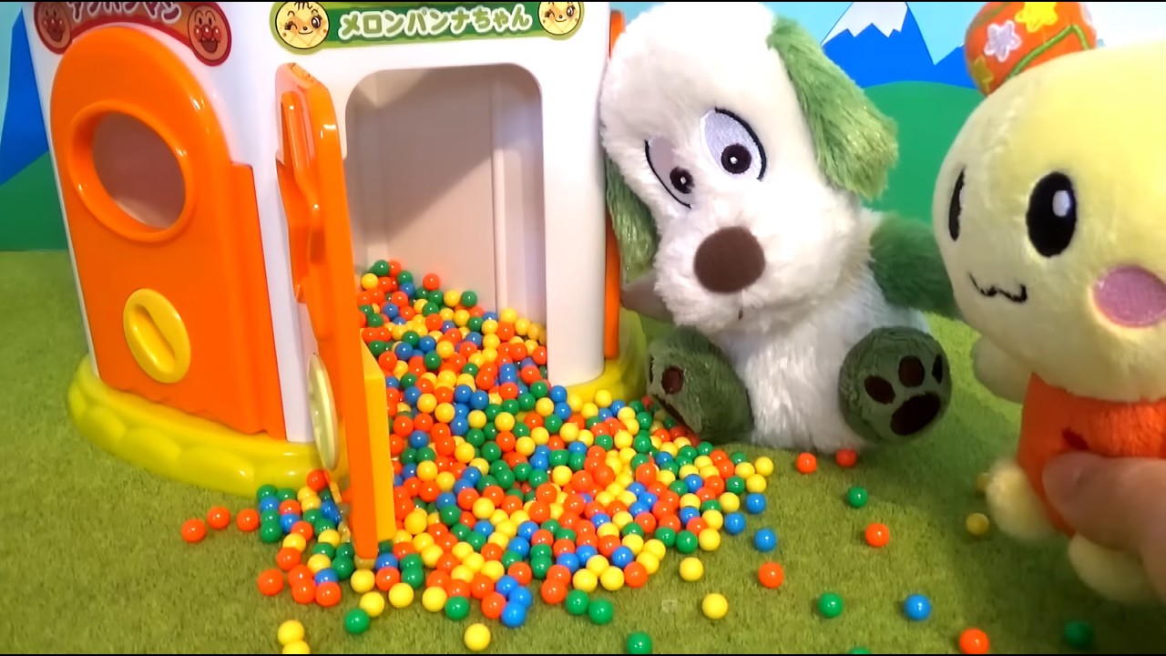 わんわん うーたん カラフルビーズでかくれんぼ♪うーたんがおうちから出れなくなっちゃった！カギはどれかな？