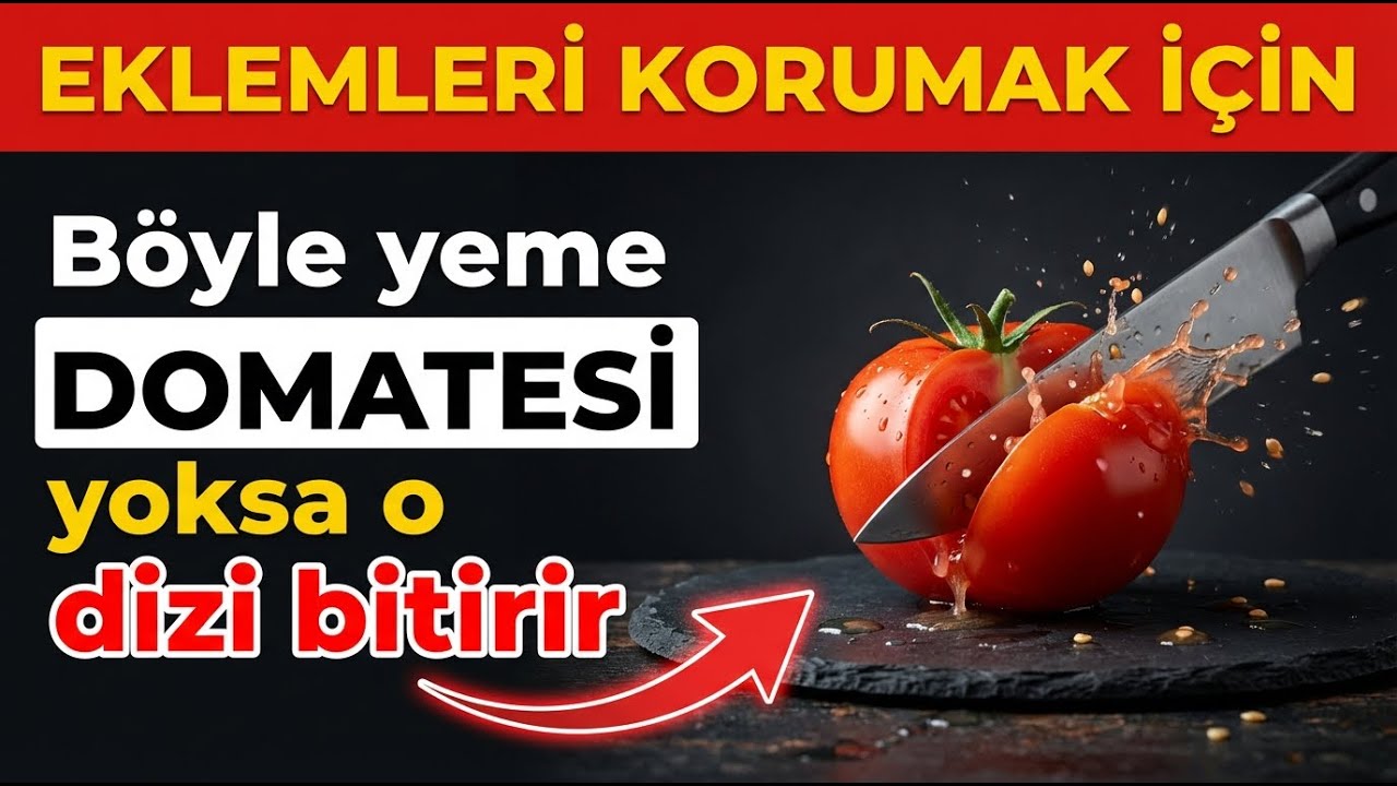 Domatesi Hâlâ Böyle Yiyorsanız Eklemlerinize Yazık Ediyorsunuz! (Çoğu Kişi Bilmiyor)