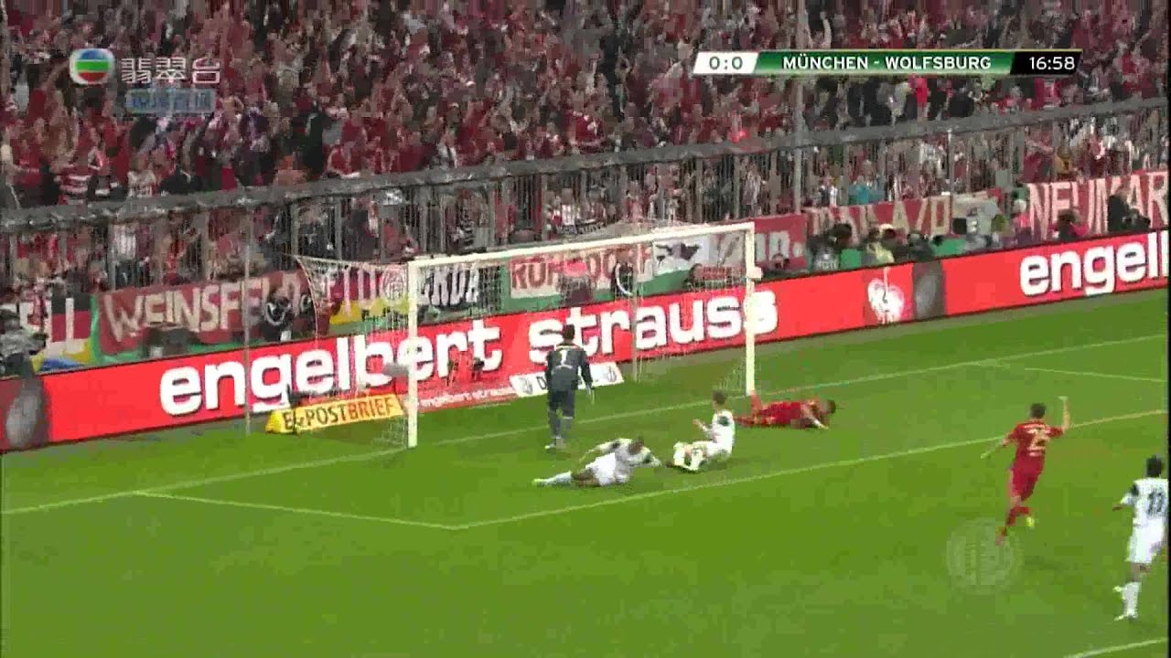 [2012/2013 DFB-Pokal]四強 拜仁慕尼黑 6-1 禾夫斯堡 Semi-Final Bayern Munich 6-1 Wolfsburg