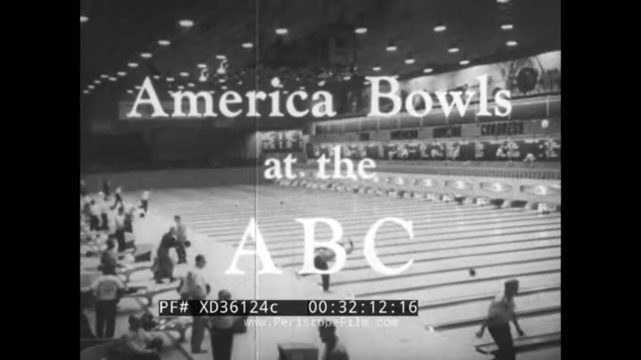 “AMERICA BOWLS AT THE ABC” 1960 AMERICAN BOWLING CONGRESS TOURNAMENT PROMO FILM XD36124c