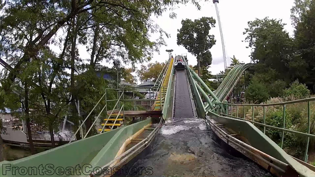 Hersheypark Coal Cracker POV HD On Ride Front Seat Water Flume Rollercoaster GoPro 2012 1080p Video