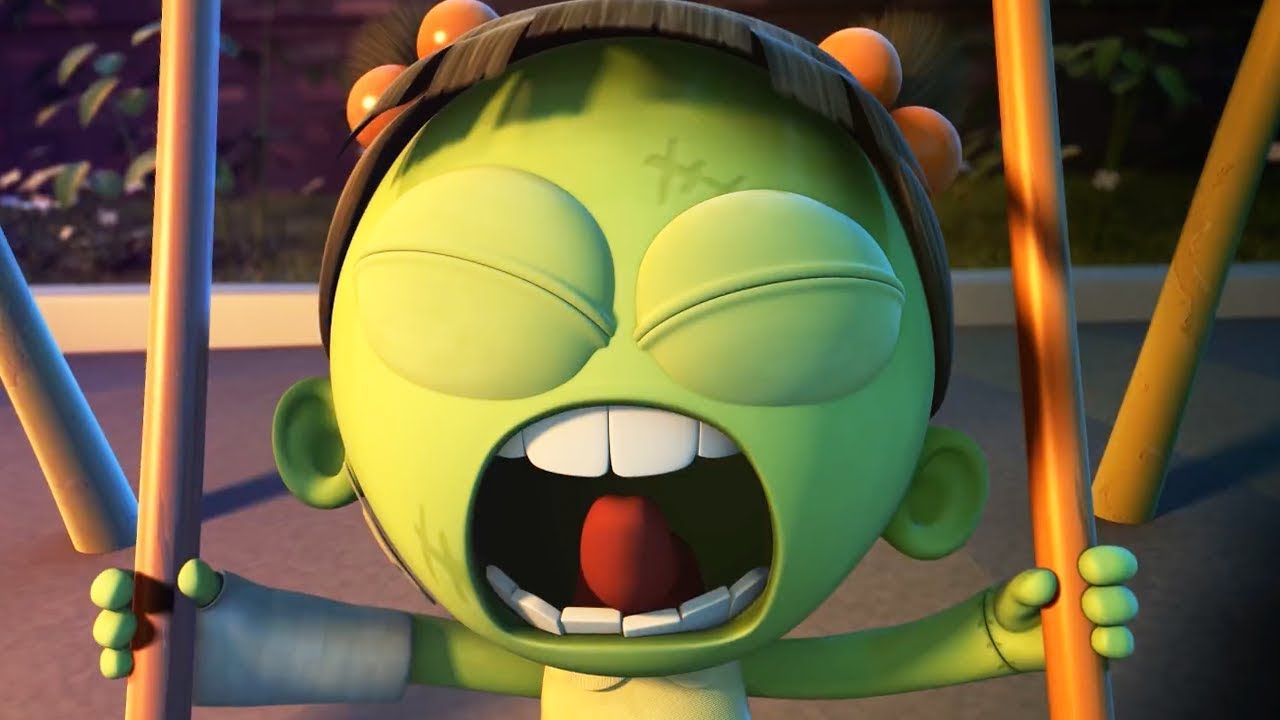 Funny Animated Cartoon | Spookiz Brand New Scary Swing Jump Challenge | Videos For Kids