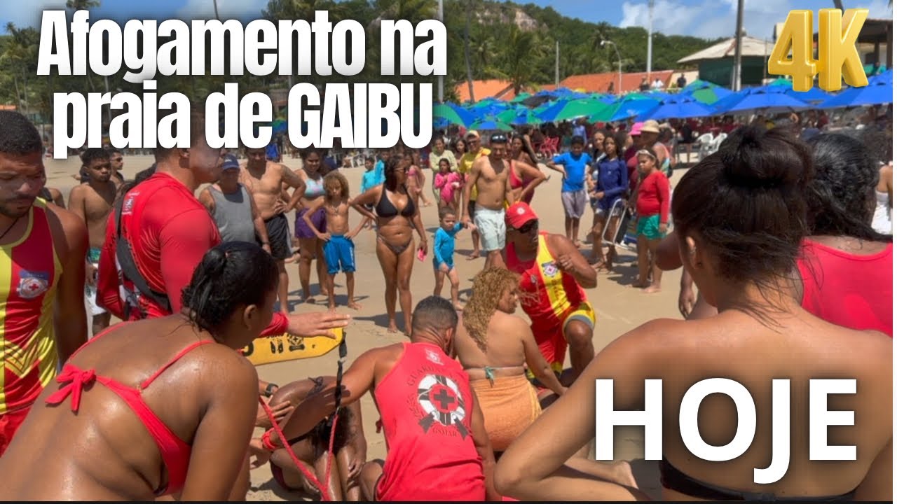 ACONTECEU HOJE PRAIA DE GAIBU 3 PESSOAS DA MESMA FAMÍLIA SE AFOGARAM - CABO DE SANTO AGOSTINHO - PE