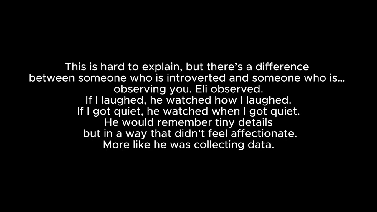 He wasn't cold. He just diddn't know how to feel