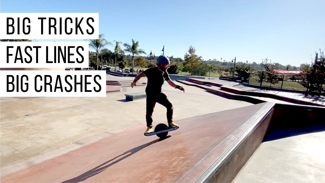 Onewheel Tricks, Skatepark Lines and Crashes - Onewheel Zen - November 2019