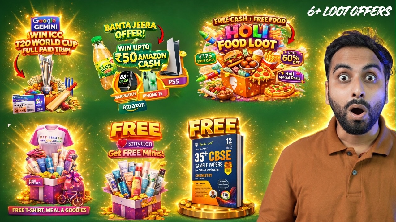 Swiggy Holi Food Loot | Banta Jeera Win Smartwatch, Iphone, Giftcard | FREE Book | Smytten Loot |