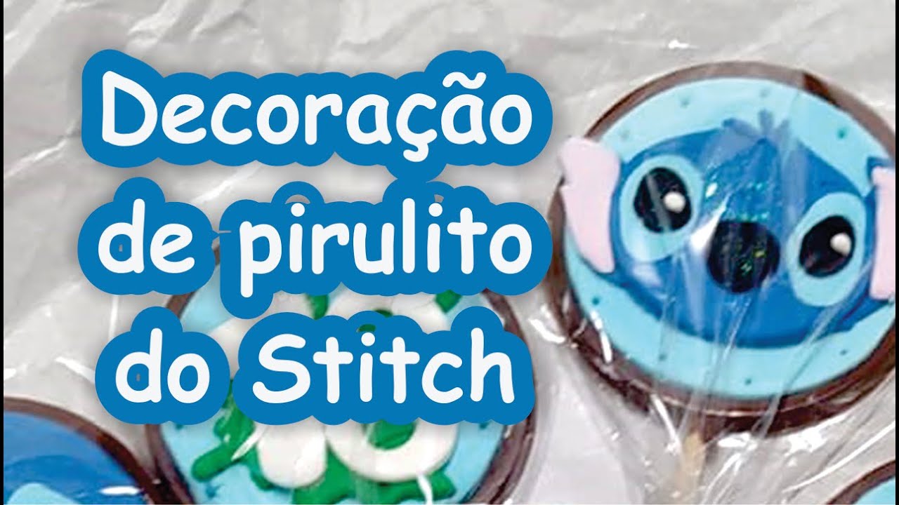Decoração de pirulito do Stitch - como fazer